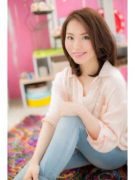 ミック ヘアアンドビューティー 大山店(miq  Hair&Beauty) くるんとワンカールの♪大人愛されセミディ