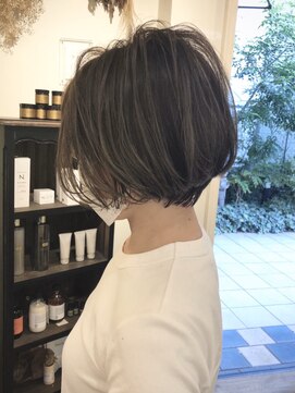 ネイビー(NAVY) 丸ゆるショートボブ