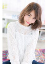 ミック ヘアアンドメイク アップ 駒込店(miq Hair&Make up) ゆるくびれのアンニュイふわミディ
