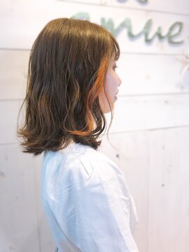 エミュー 湘南台店(emue) メルティカラー/似合わせカット/ウェーブミディアム/湘南台