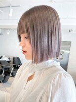 アルバム 渋谷パルコ(ALBUM) グレーベージュボブ_チェリーブラウンフェミニンロング_ba362931