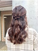 10代20代30代【ヘアセット】ゆるふわロングハーフアップアレンジ