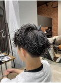 波巻きパーマ
