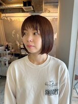 エイチヘア(h hair)&nbsp;【hhair 四条大宮】ココアブラウン×ボブ