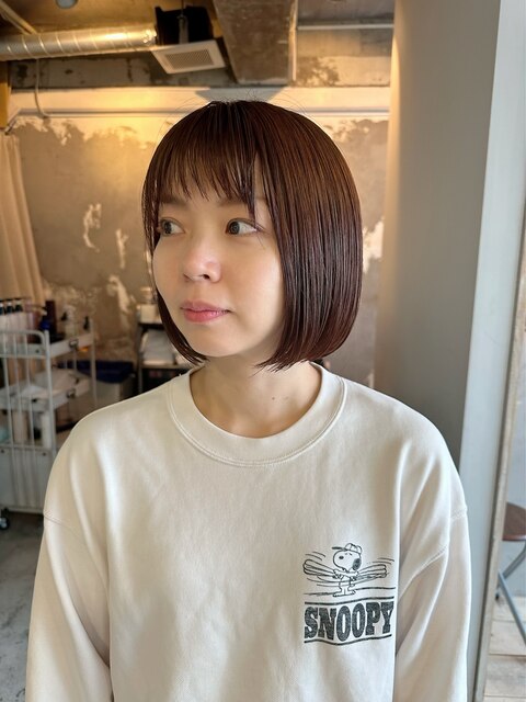 【hhair 四条大宮】ココアブラウン×ボブ