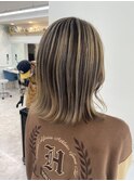 バレイヤージュ/ベージュ