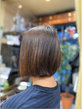 美容室 スピリチュアル ハート(SPIRITUAL HEART) 白髪ぼかしコンサバボブ