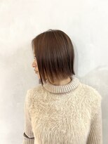 小森谷,切りっぱなしボブエアリーロング,美髪,ピンクブラウンg27