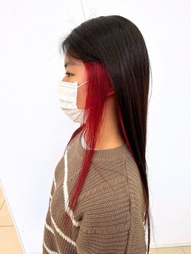 アッシュ 十日市場店(Ash) おすすめレッド系インナーカラー