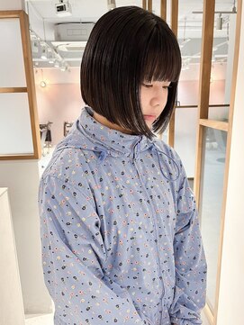 ラミエ バイ メルト 吉祥寺(lamie by melt) "久保田"まとまるぷつっとボブミニボブワイドバング