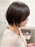 Say.岩井　長めショートボブ×グレージュ×大人可愛い