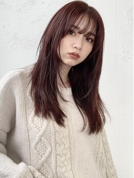 ルモア(RUMOR)の写真/【天神徒歩5分】高いカット技術×似合わせ力で前髪/顔周りはお任せ★トレンドの韓国風レイヤーカットも◎