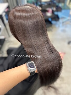 フォンズ(FONS) チョコブラウン ツヤカラー オージュアカラー