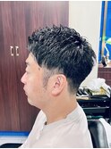 【40代男性】ロンドンツーブロアップバング(大宮/バーバー)