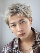 オーシャントーキョー サニー 原宿(OCEAN TOKYO Sunny)&nbsp;ハイトーンカラーフェザーパーマニュアンスパーマセンターパート