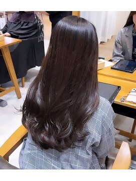 ビューブルー 亀戸錦糸町(VIEW BLUE) ◎美髪カールシアーカラーチェリーブラウンロングセミディ