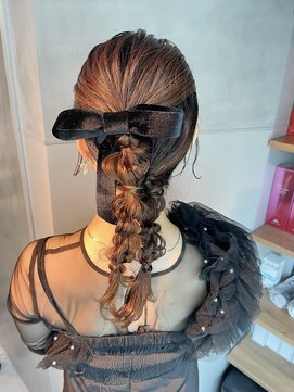 シャルムバイケンジ(Charm.by KENJE) 【ツインポニーテール】結婚式/銀座/ヘアセット/アレンジ