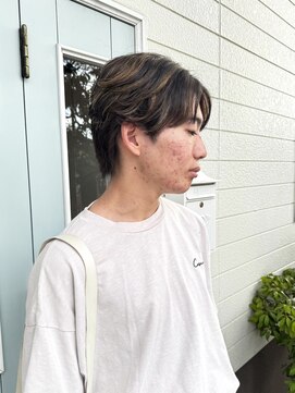 ランダーブルー(LANDER BLUE) センターパート緩めパーマ