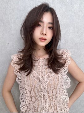 ロンド ルージュ 銀座店(Lond rouge) 簡単スタイリングヘアセンターパートゆるふわロングハイレイヤー