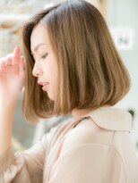 モッズヘア 越谷(mod's hair) 大人美人パールベージュ切りっぱなしミディh4越谷20代30代40代