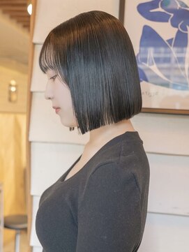 シビバイレボ(CIBI by revo) 地毛風カラー/切りっぱなしボブ[船橋駅/ボブ]