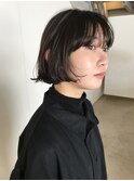 透明感カラーボブカット
