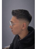 ワンワンオー バーバーショップ 長浜店(@110 BARBER SHOP)&nbsp;【大人の男髪】眼鏡に似合うハイフェード×アップバング