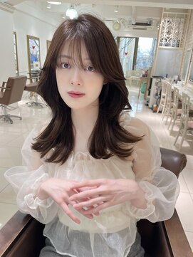 フォルテ 表参道店(FORTE) 【フォルテ千鶴】ひし形レイヤーボブ/フレンチバング/前髪カット
