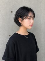 ゲイン(Gain)&nbsp;艶カット×白髪ぼかし×艶ベージュ