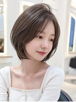 リンクエン(Link enn) ショートボブ/顔周りカット/透明感カラー