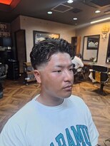 ブラッズ 姫路(THE BLOODS) フェード×アップバング メンズショート