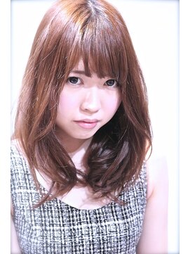 ホラン(HoLan) 【ノームコア】フリンジバングxふわミディ☆ラベンダーアッシュ