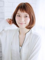 ナル 白山神社参道通り店(nalu)&nbsp;ショートバングの内巻きショートボブ