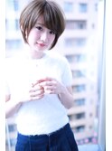 大人かわいい斜めバング耳かけショート【Cirrus by Cloud zero】