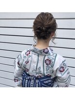 アピッシュ ギンザ(apish ginza)&nbsp;tomoヘア＊浴衣似合わせヘアアレンジ　ゆるっとアップ