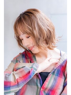 ケイト(kate) 【kate】大宮☆ アッシュベージュ×波打ちボブ