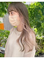 アリーシャ バイ アルティナ(Alisha by artina)&nbsp;セクションカラー×ペールベージュ×大人ガーリー×バイカラー