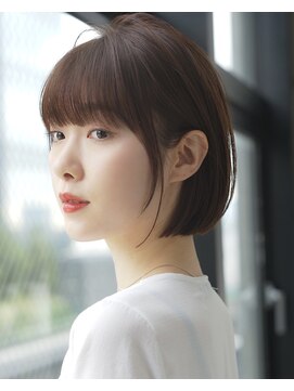 エインアンリー 表参道(AIN.ANLY.) 前髪あり耳掛けボブ20代30代40代【AIN.表参道】川原大地