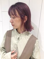 アイティーバイアルバム 下北沢店(IT by ALBUM)&nbsp;モーブピンク切りっぱなしボブ_アースカラー_ba366602