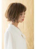 大人ハイライトくせ毛風ボブウルフマッシュ310Z上尾20代30代40代