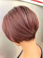 マックス フォー ヘアー(MAX FOR HAIR)&nbsp;【デザインカラー】丸みショート×ハイトーンピンクカラー◎