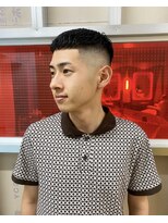 MEN'SHAIRツーブロック束感ショート波巻きハイライト99