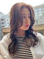 ロンド ストラーダ 心斎橋(Lond strada)&nbsp;韓国前髪顔周りロング×デザインカラー[心斎橋/髪質改善]