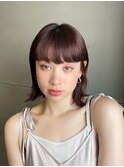 黒髪/レイヤーロング/グレーベージュ/前髪パーマ/東戸塚駅