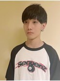 爽やかショートマッシュ/アッシュブラック/前髪パーマ