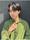 メンズ韓国ヘアー　センターパート/10代20代30代