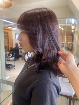 ペピンバイメルシー(pepin by merci.) ワンカラー　/ワインレッド＋ブラウン