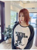 オレンジウルフボブ
