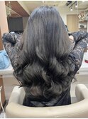 コテ巻き風デジタルパーマ 纐纈