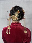 成人式ヘアアレンジチャイナ風